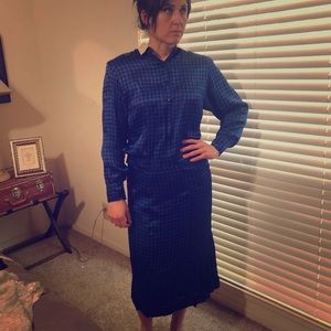 2 piece blouse and skirt